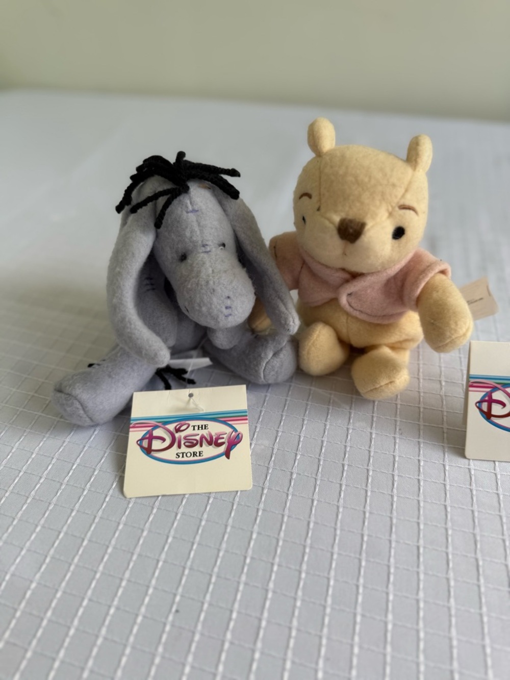 Vintage Disney Plush Bean Bag Duo:  Winnie the Pooh and Eeyore